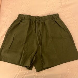 Olive Green Women's Shorts